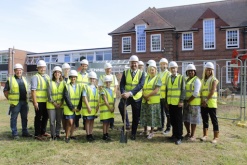 Groundbreaking ceremony marks the start of state-of-the-art sixth form expansion at Highworth Grammar School in Ashford, Kent